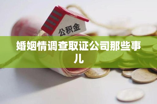芗城婚姻情调查取证公司那些事儿